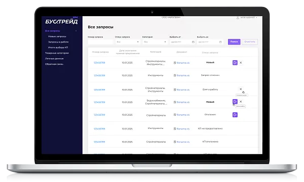 Автоматизация процесса закупок
